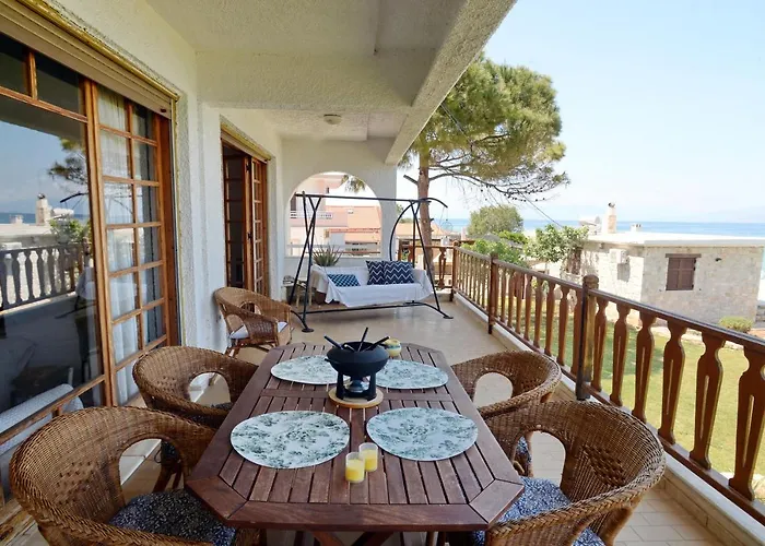 Antorina Grande Beachfront House With Private Pool Kamari (Corinthia)